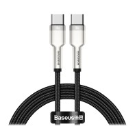 Καλώδιο φόρτισης και δεδομένων 2.0 USB-C σε USB-C με μεταλλικά βύσματα