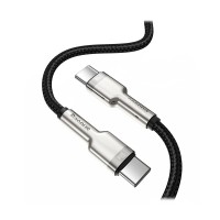 Καλώδιο φόρτισης και δεδομένων 2.0 USB-C σε USB-C με μεταλλικά βύσματα